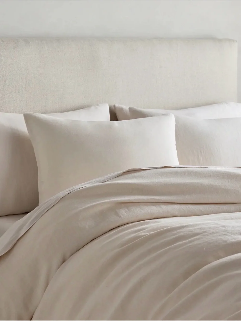 Quince European Linen Duvet Cover in Sand  King/Cal King 1165
